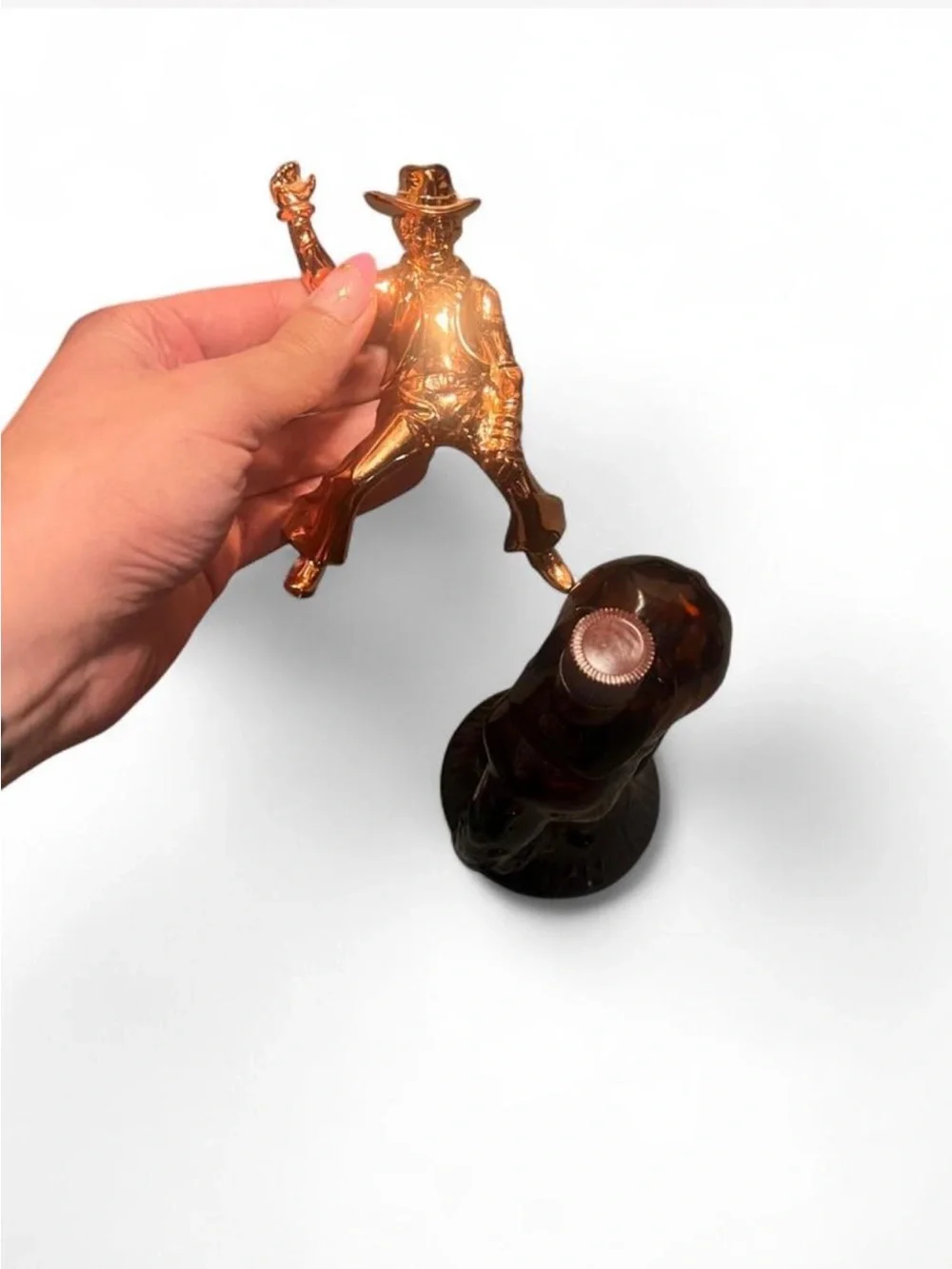 Vintage Avon Bucking Bronco Excalibur After Shave Decanter